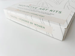 Lush Tropicals Meditative Art Paint by Number Kit+ Easel