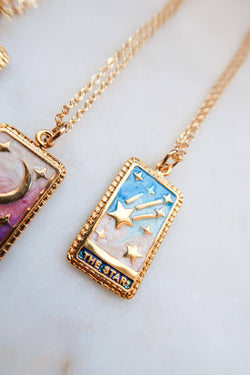 Rainbow Tarot Necklaces: Moon