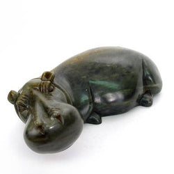 Stone Hippo: 8 inch