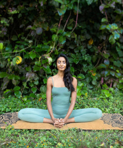 YDL Cork Yoga Mat - Best For Eco-Conscious Yogis: Mandala Black / 1.5mm