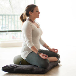 Zafu Meditation Cushion: Plum