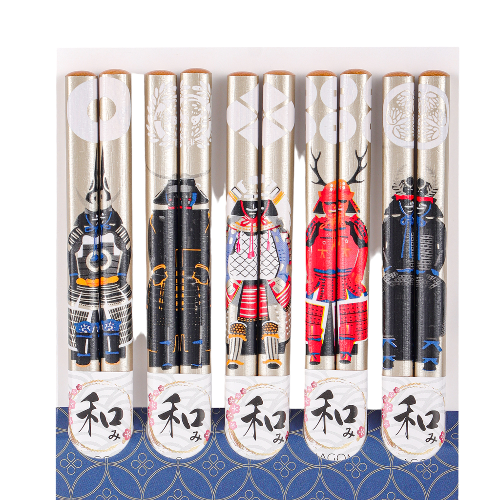 5 Piece Chopsticks Set Samurai Warriors (20/200)