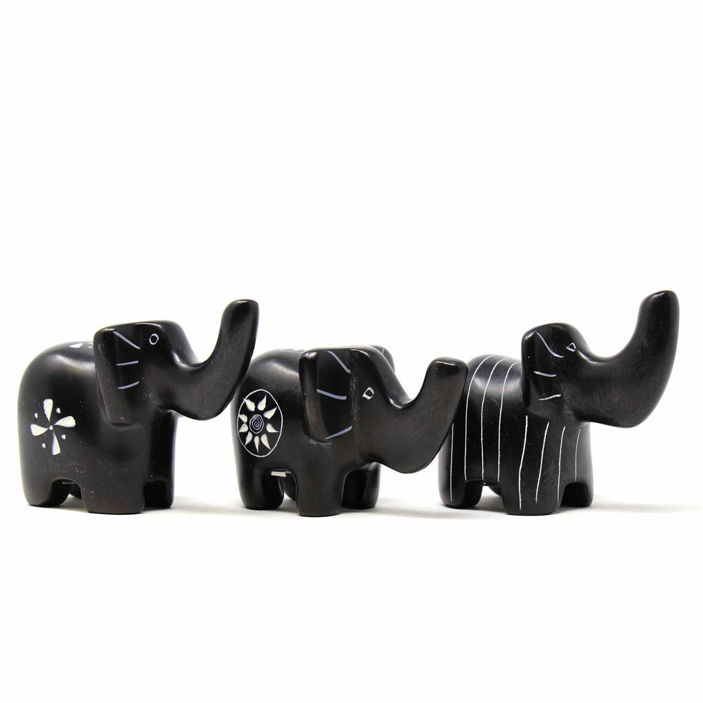 Soapstone Elephants  Medium 2.5