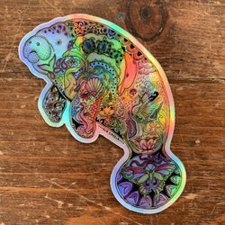 Manatee Sticker HOLOGRAPHIC