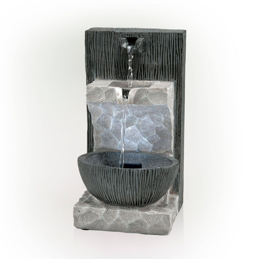 Alpine Corporation Modern Cascading Tabletop Fountain