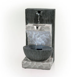 Alpine Corporation Modern Cascading Tabletop Fountain