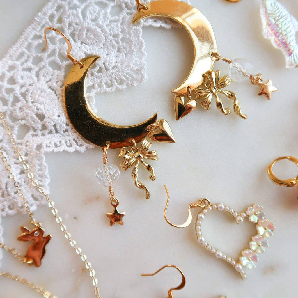 Curious Wanderer Moon Earrings