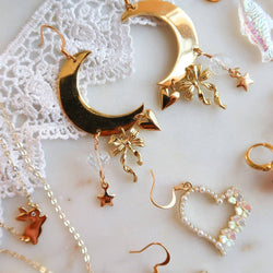 Curious Wanderer Moon Earrings