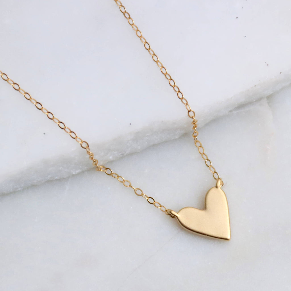 Heart Necklace: Sterling Silver / 18