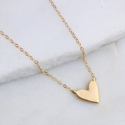 Heart Necklace: Sterling Silver / 18