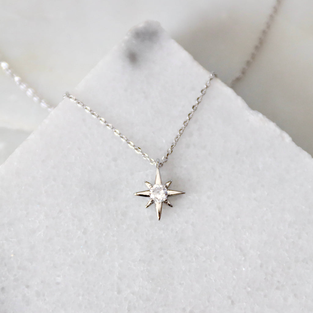 Mini Star Necklace: Silver