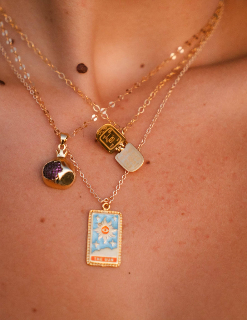 Call Me Maybe Flip Phone Necklace