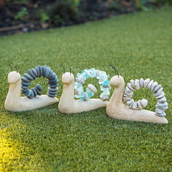 Beach Pebble Snails: Stone & Glass