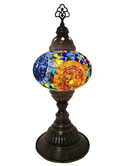 Mosaic Desk Lamp - Multi Colored Circles
