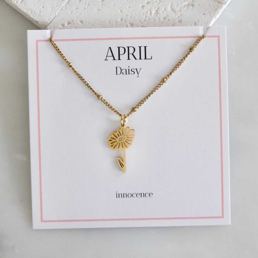Birth Flower Necklaces - Waterproof: May - Hawthorn