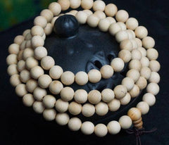 Cypress Wood Zen 108 Bead Mala Prayer Beads - 8mm