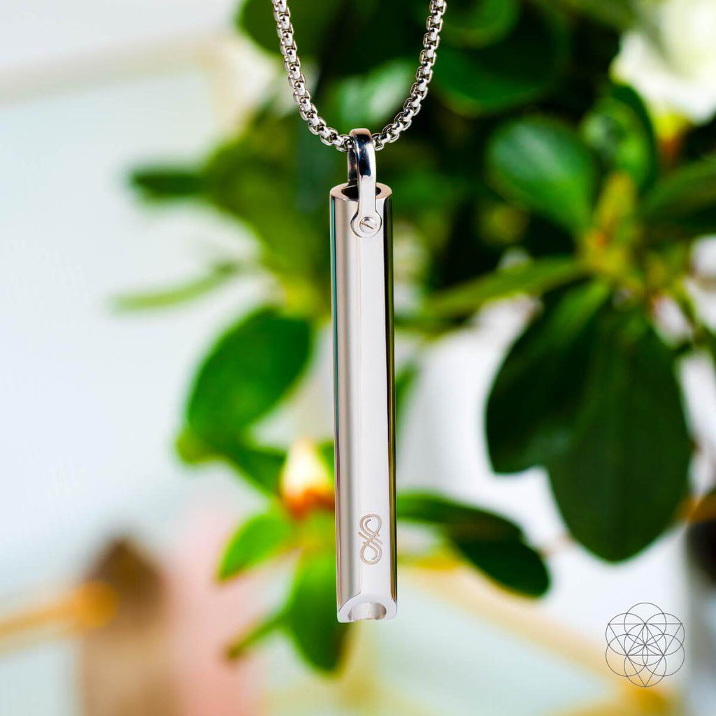 BREATHE. and Cycle Breaker - Mindfulness Breathing Necklaces: Golden BREATHE.