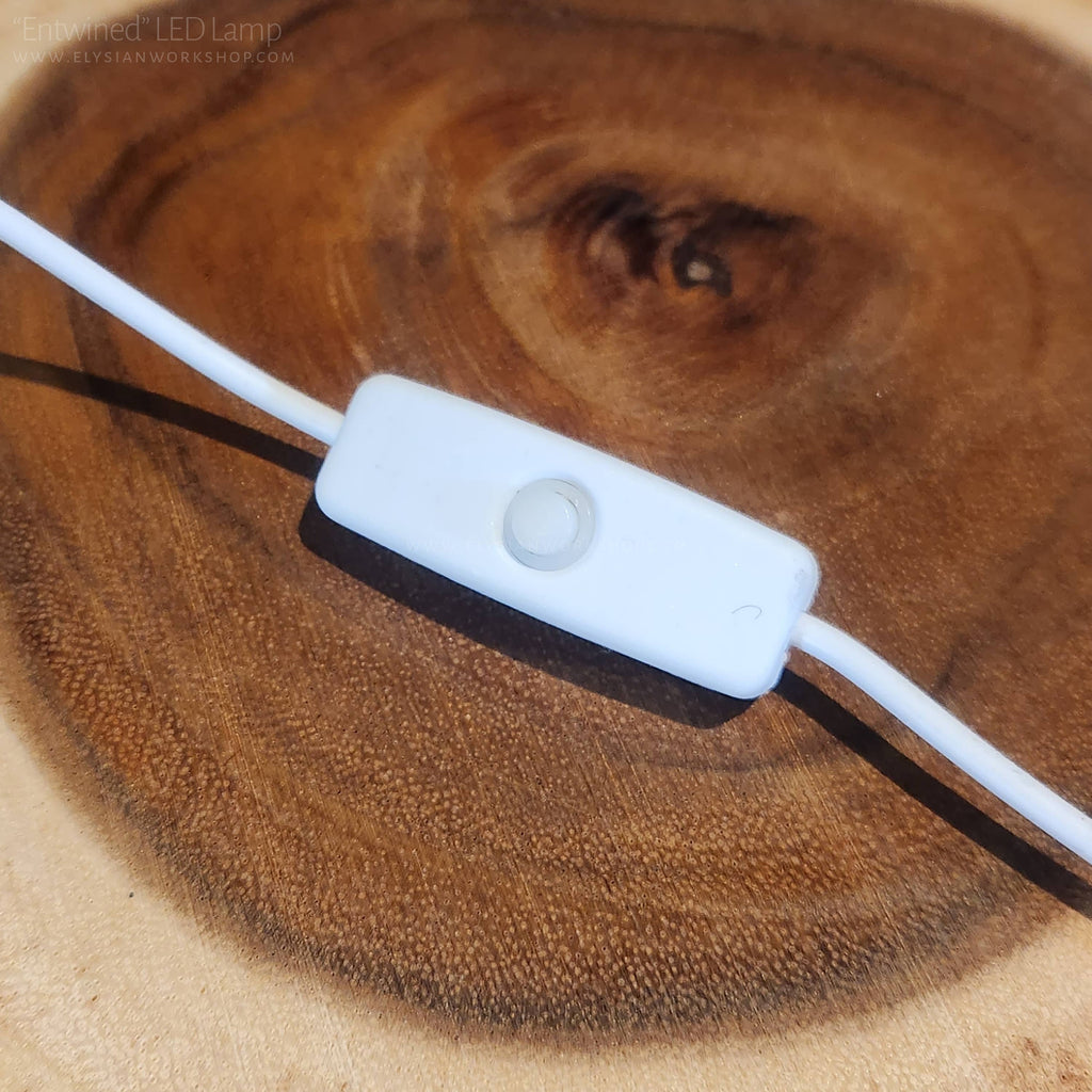 USB LED Lamp Copper Wire Entwined Bonsai Tree on Selenite