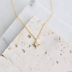 Mini Star Necklace: Silver