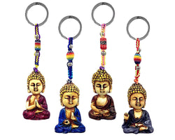 Tibet Baby Buddha Durepox Resin Figurine Keychain