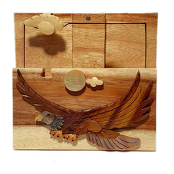 Mother of Pearl Soaring Eagle - Hand Carved Gift Box