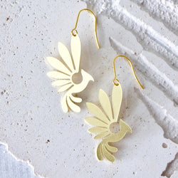 Brass Pheonix Earrings
