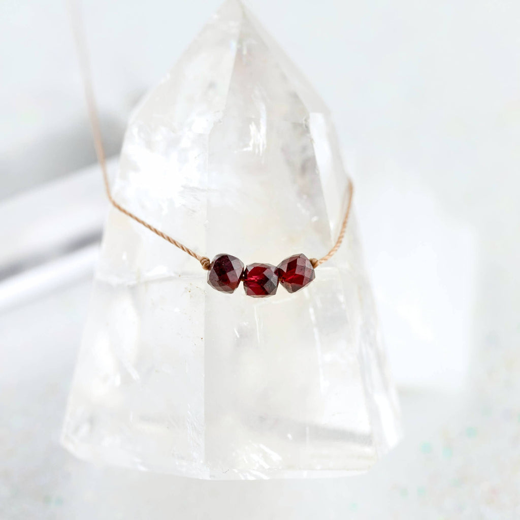 Garnet January Birthstone Necklace