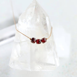 Garnet January Birthstone Necklace