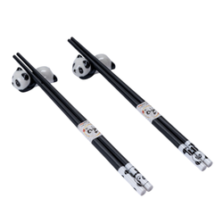 Panda Cat 2 Pair Chopsticks and Chopsticks Rests Gift Set (1/80)
