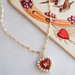 Crimson Memories | Heart Necklace