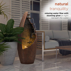 Alpine Corporation Eight Spiraling Tiered Fountain