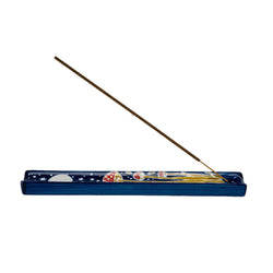 Handpainted Ceramic Incense Holder 9 inch L Toadstool (1/72)