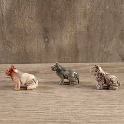 Soapstone Animals: Wolf