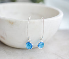 Silver Marquis Blue Topaz Quartz