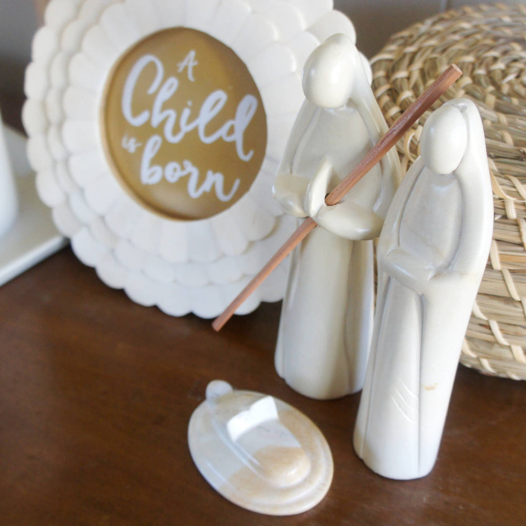 3 Piece Nativity, Natural