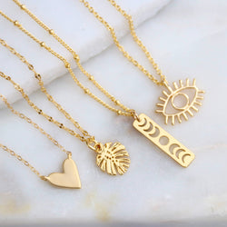 Heart Necklace: Sterling Silver / 18