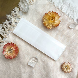 BLANK White Selenite Crystal Charging Plate Rectangle Gifts: Small 4