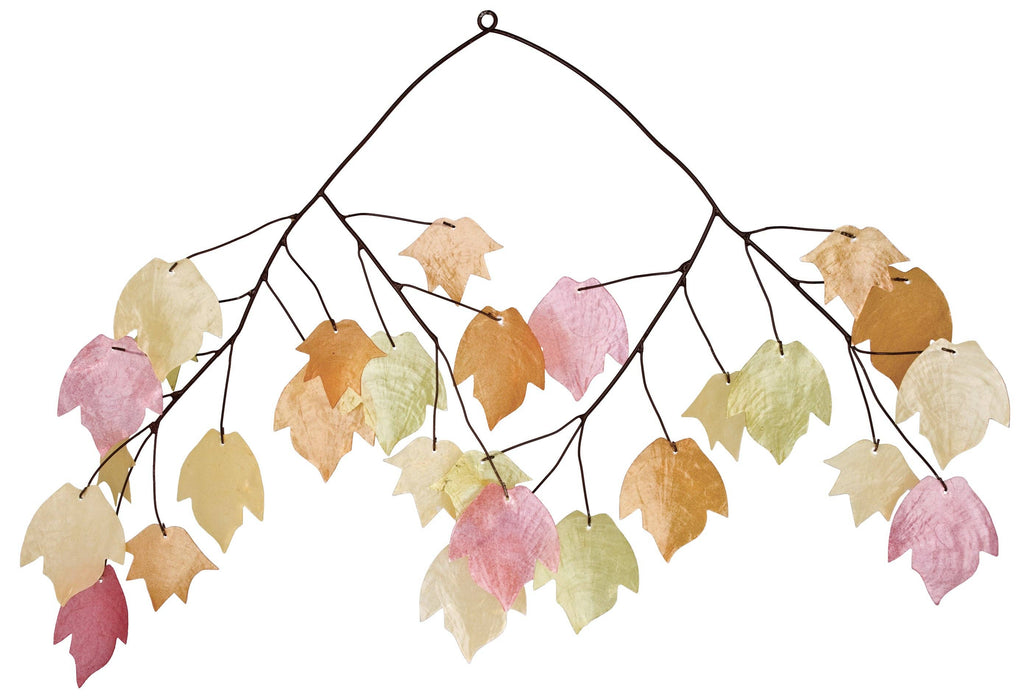 Autumn Leaves Capiz Chime