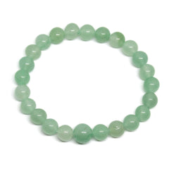 Green Aventurine Beaded Bracelet - Wrist Mala - 8mm