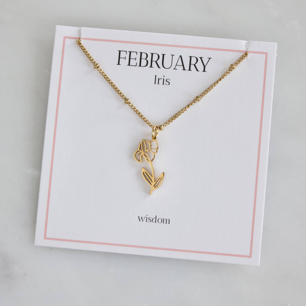 Birth Flower Necklaces - Waterproof: May - Hawthorn