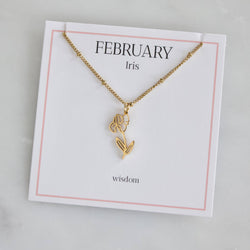 Birth Flower Necklaces - Waterproof: May - Hawthorn