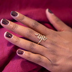 Adjustable Snake Ring: Bronze