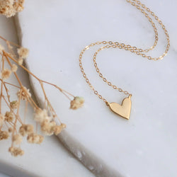 Heart Necklace: Sterling Silver / 18
