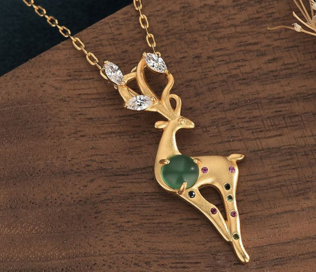 Golden Deer Necklace