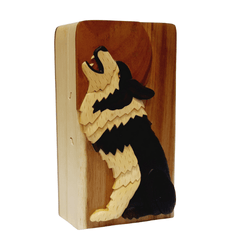 Howl at the Moon - Hand Carved Keepsake Gift Box