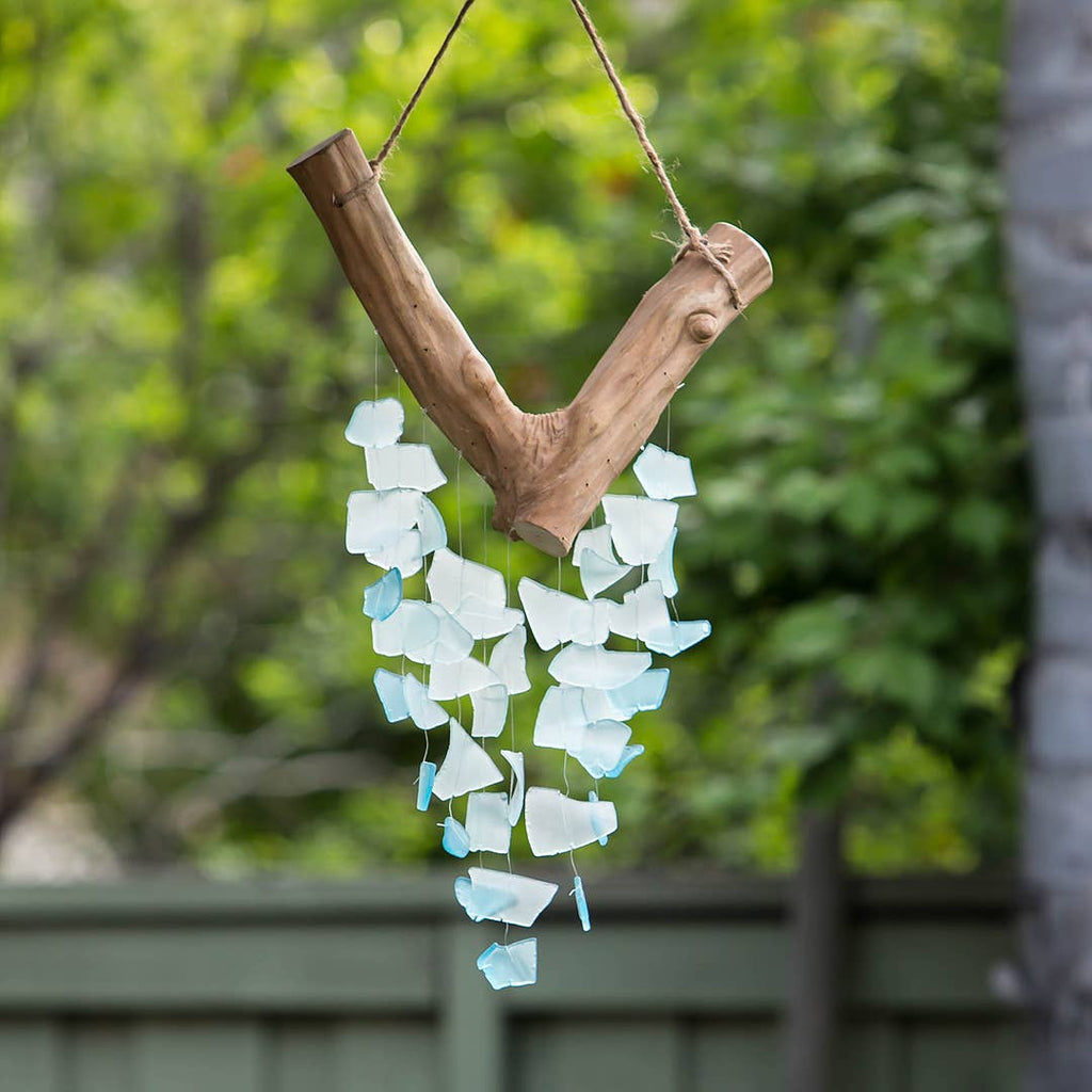 Raindrop Butterfly Mobiles - Aqua Recycled Bottles: Large 22