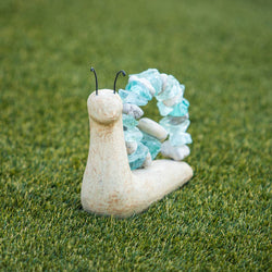 Beach Pebble Snails: Stone & Glass
