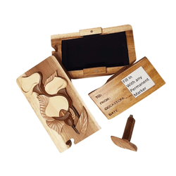 Peace Lily - Hand Carved Keepsake Gift Box