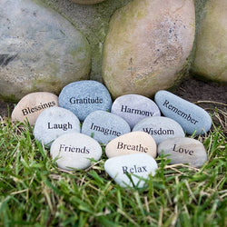 Miracle Stones - Mini Regular Stones with Words & Phrases: Count your Blessings