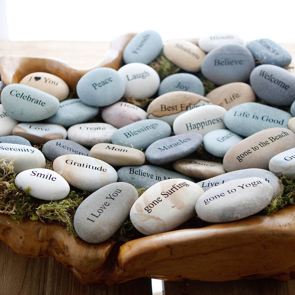 Miracle Pocket Stones - Engraved with Words & Symbols 1.5-2
